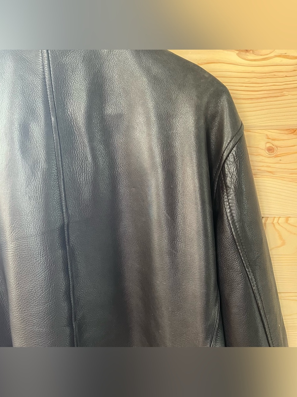 Vintage 90s M. Julian Wilsons Genuine Leather Bomber Jacket Mens Large Black - Picture 6 of 7